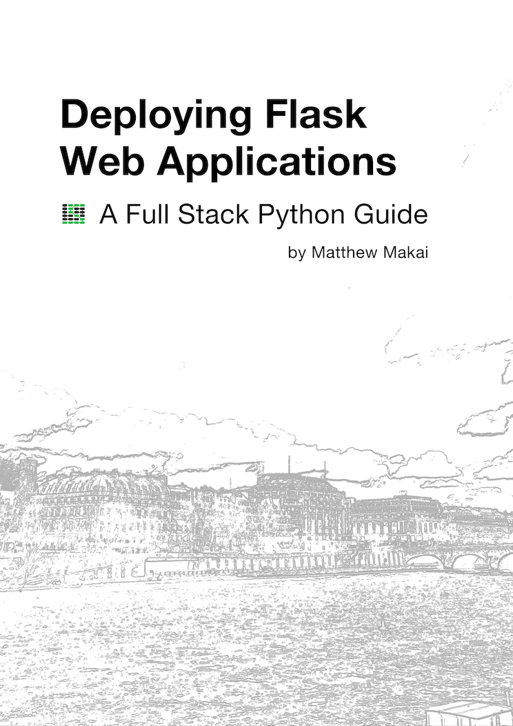 Picture of the Deploying Flask Web Applications book cover.